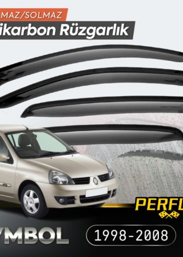 Renault Symbol 1998-2008 Cam Rüzgarlığı V2 Düz