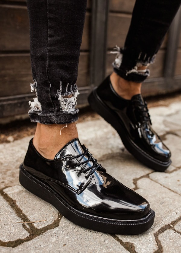 CH001 RST Classic Lace Erkek Ayakkabı SIYAH