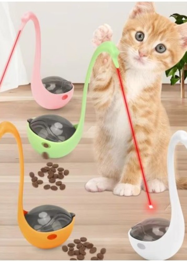 Kuğu Şeklinde Lazerli Kedi Oyuncağı