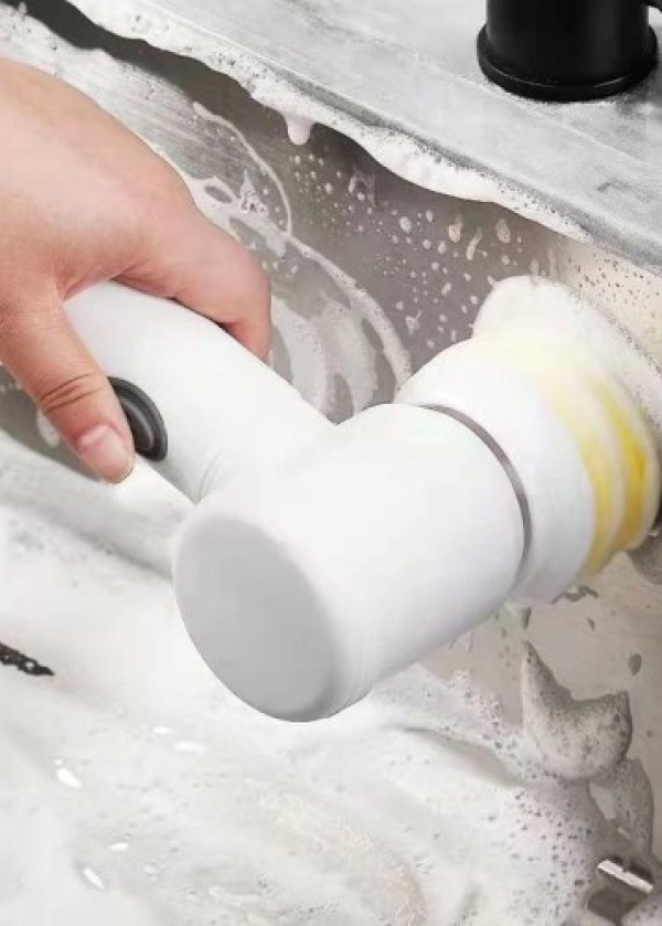 Şarjlı 5 Başlıklı Otomatik Temizleme Fırçası 