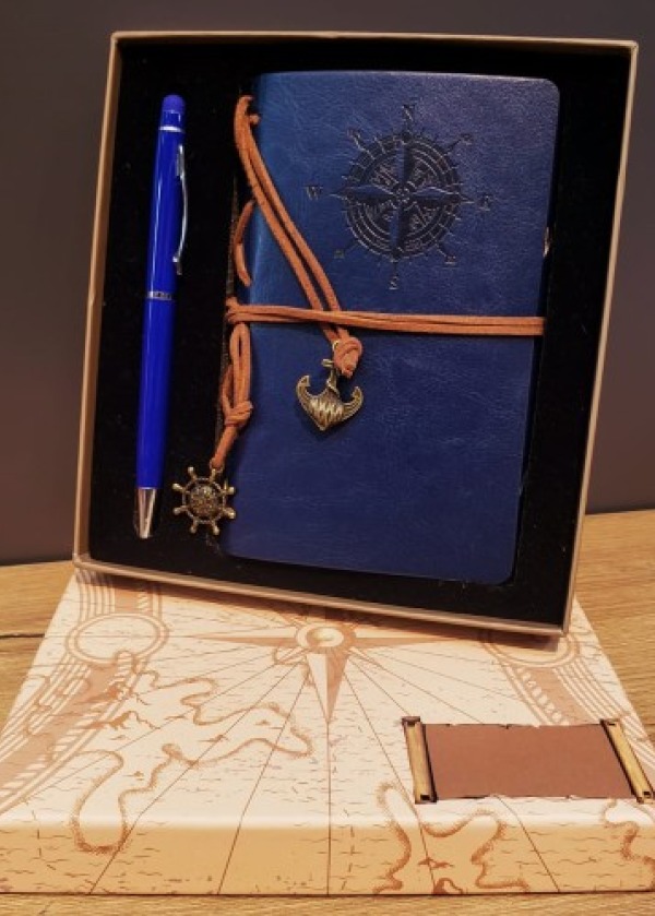 Pusula Defter Ve Tükenmez Kalem Set