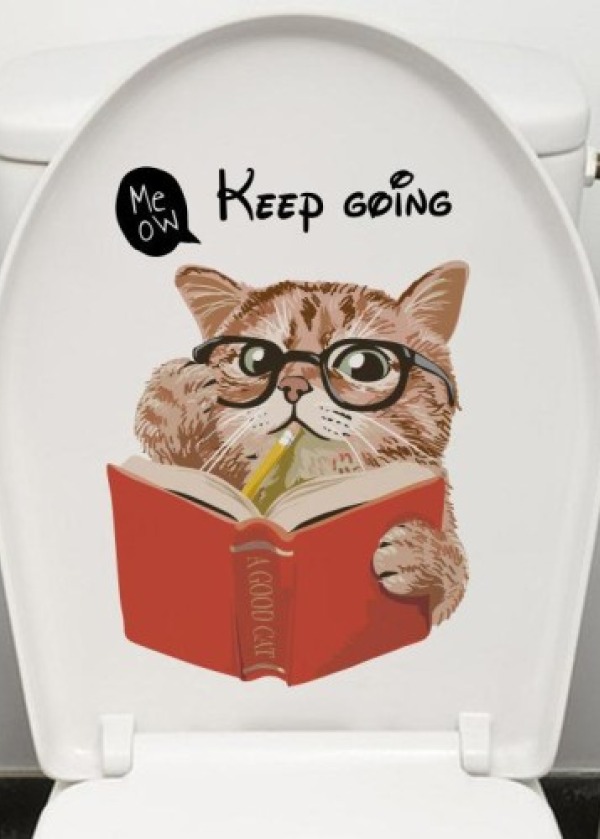 Decohandy Klozet Etiketi Keep Going Kedi