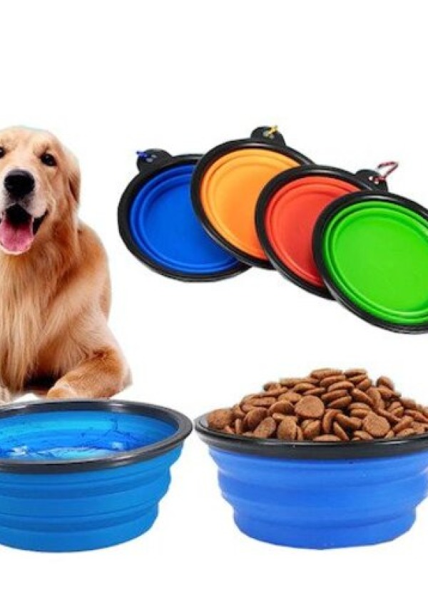Katlanabilir Kedi Köpek Mama-Su Kabı