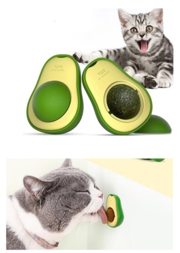 Avokado Tasarımlı Kedi Yalama Topu