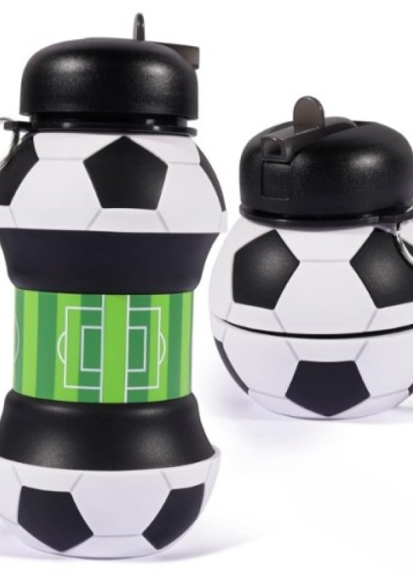 Futbol Topu Tasarımlı Akordiyon Su Şişesi