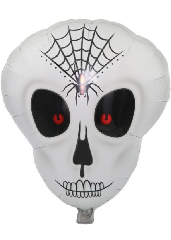 Örümcek Ağ Desenli İskelet Folyo Balon