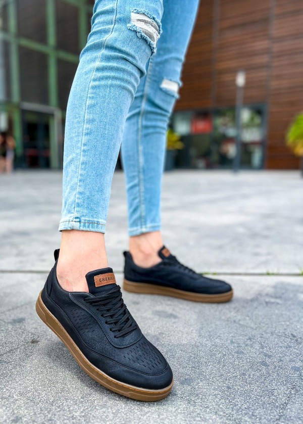 CH157 CKT Retro Erkek Ayakkabı SIYAH