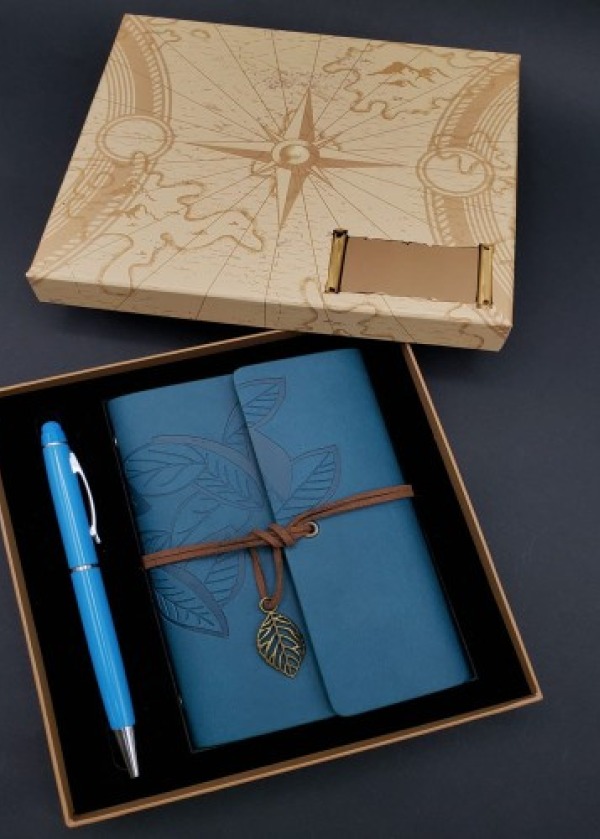 Defter Kalem Mavi Set
