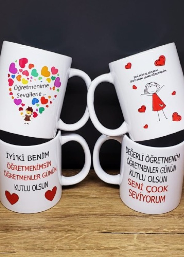 Öğretmenler Gününe Özel Baskılı Kupa Bardak