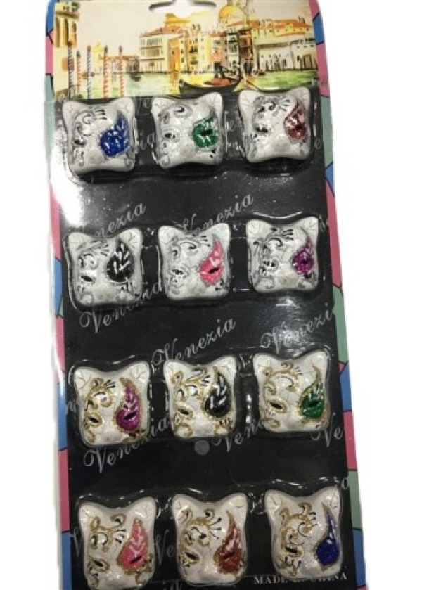 Kedi Mask Magnet Seti 12 Adet